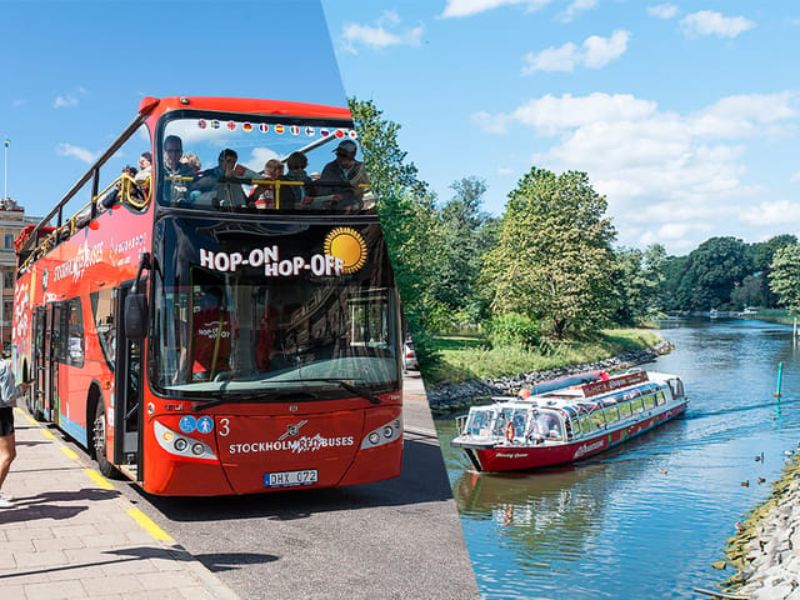 Stockholm Bootstour Kombi mit Stadtrundfahrt Hop on Hop off